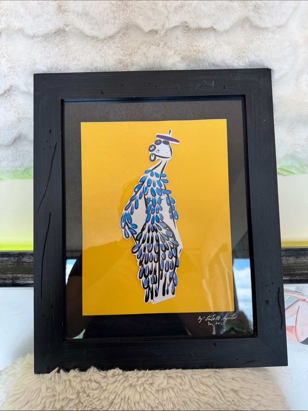 HANDCRAFTED Title : “Matisse”By Sinta Margot Handmade a paper cutout digital art